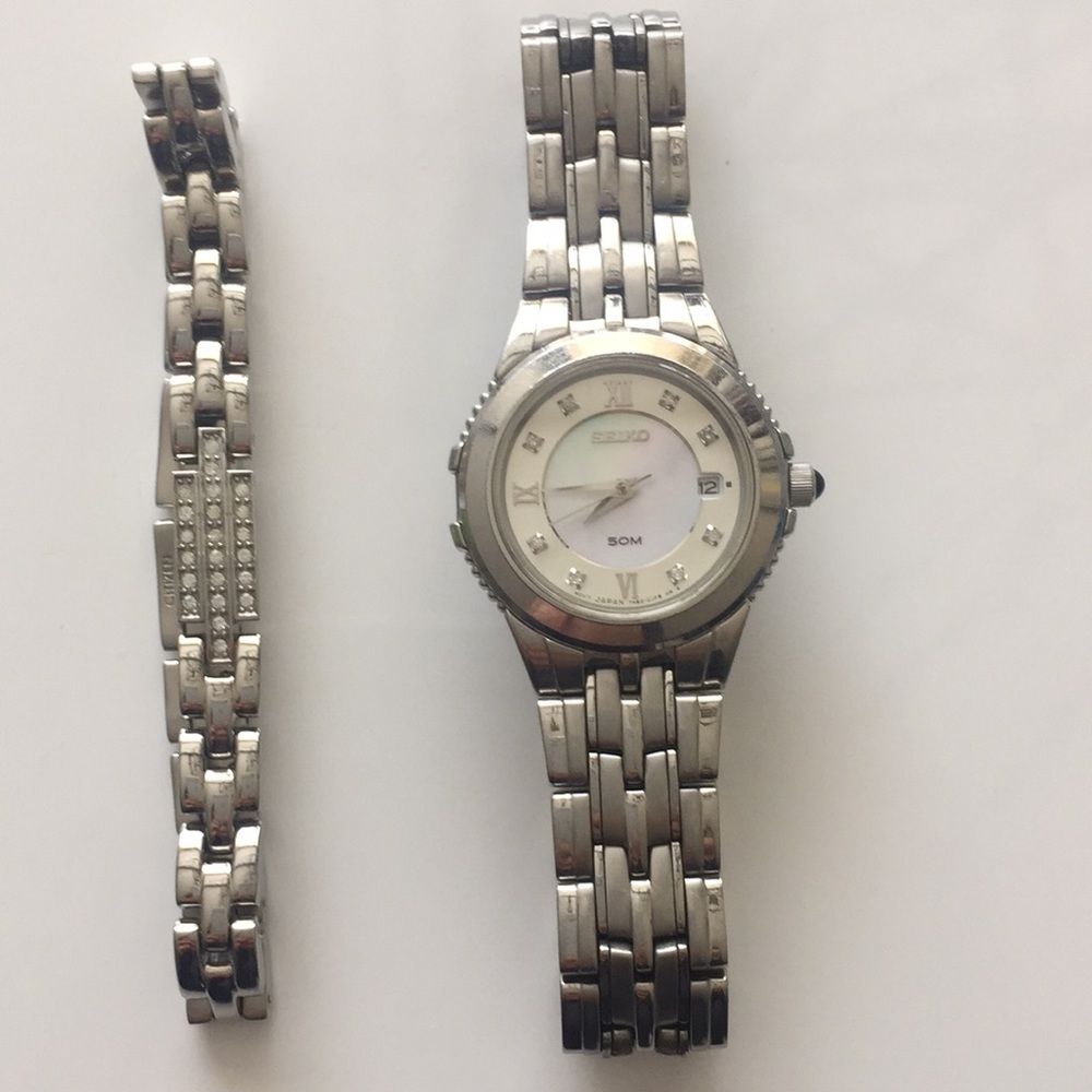 Seiko watch/bracelet combo